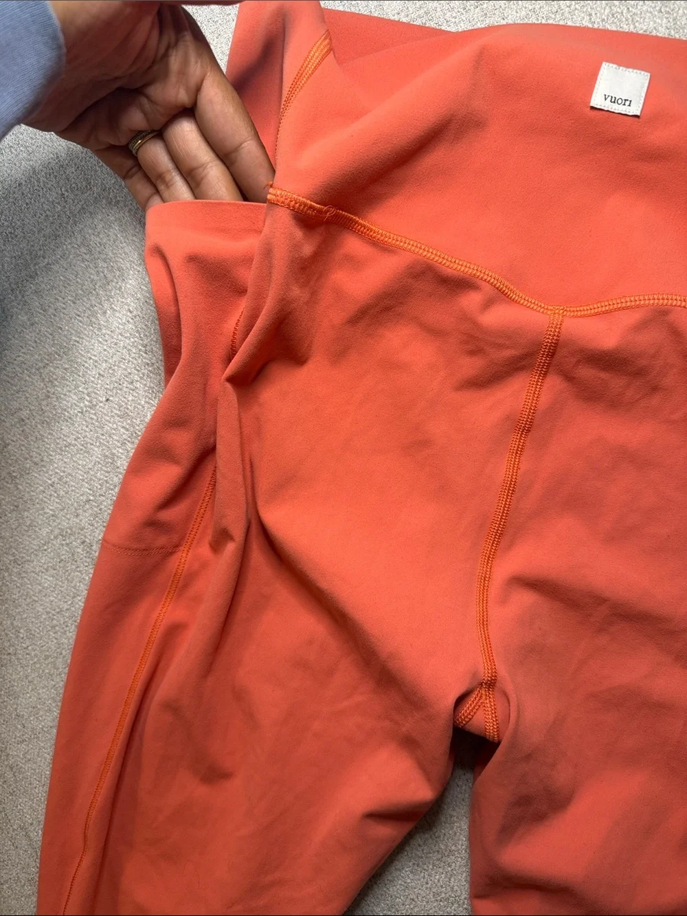Vuori Coral Orange Leggings XL